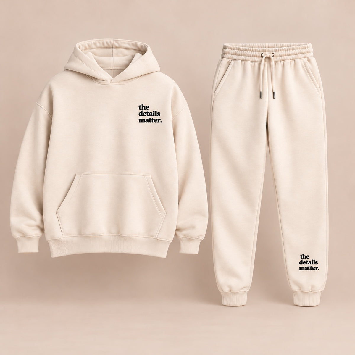 Ivory Hoodie + Jogger Set