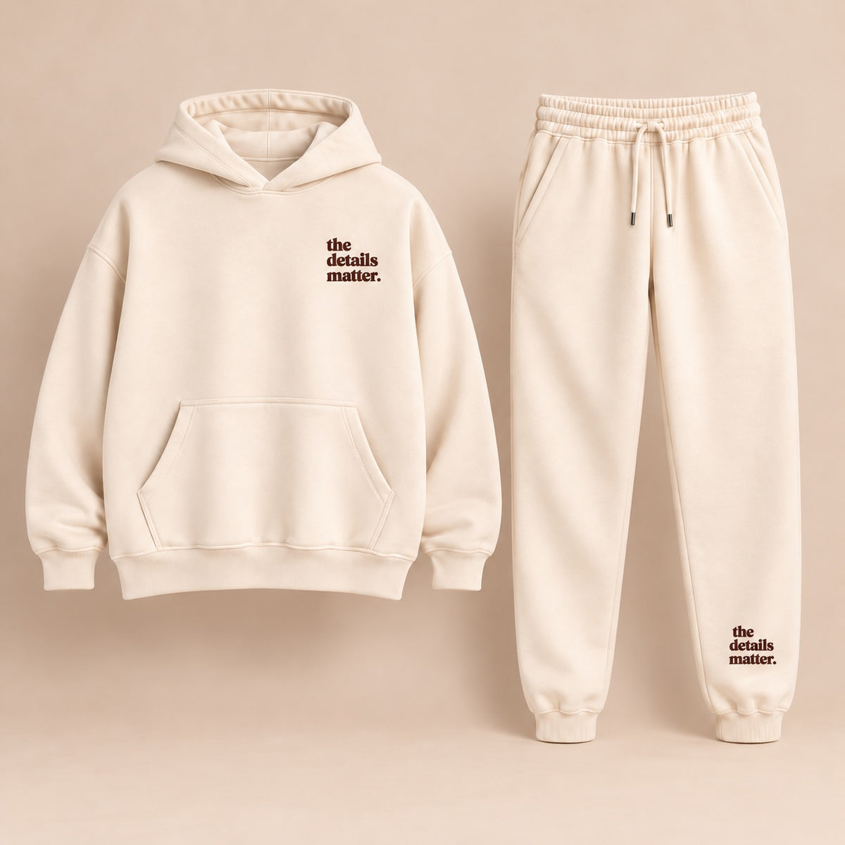 Ivory Hoodie + Jogger Set