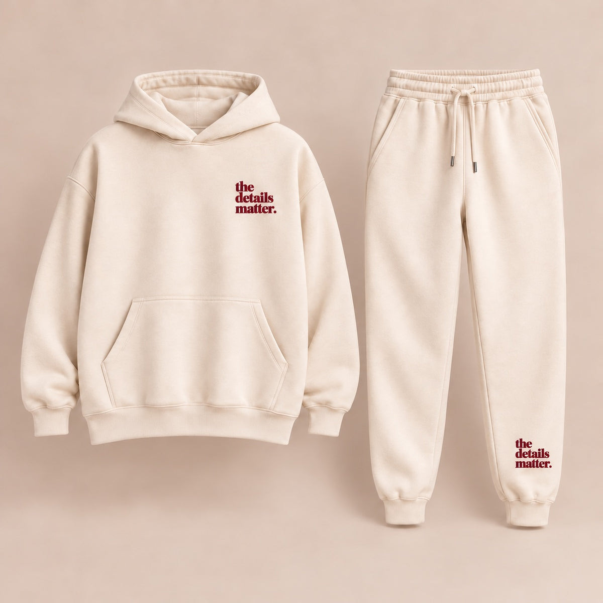 Ivory Hoodie + Jogger Set