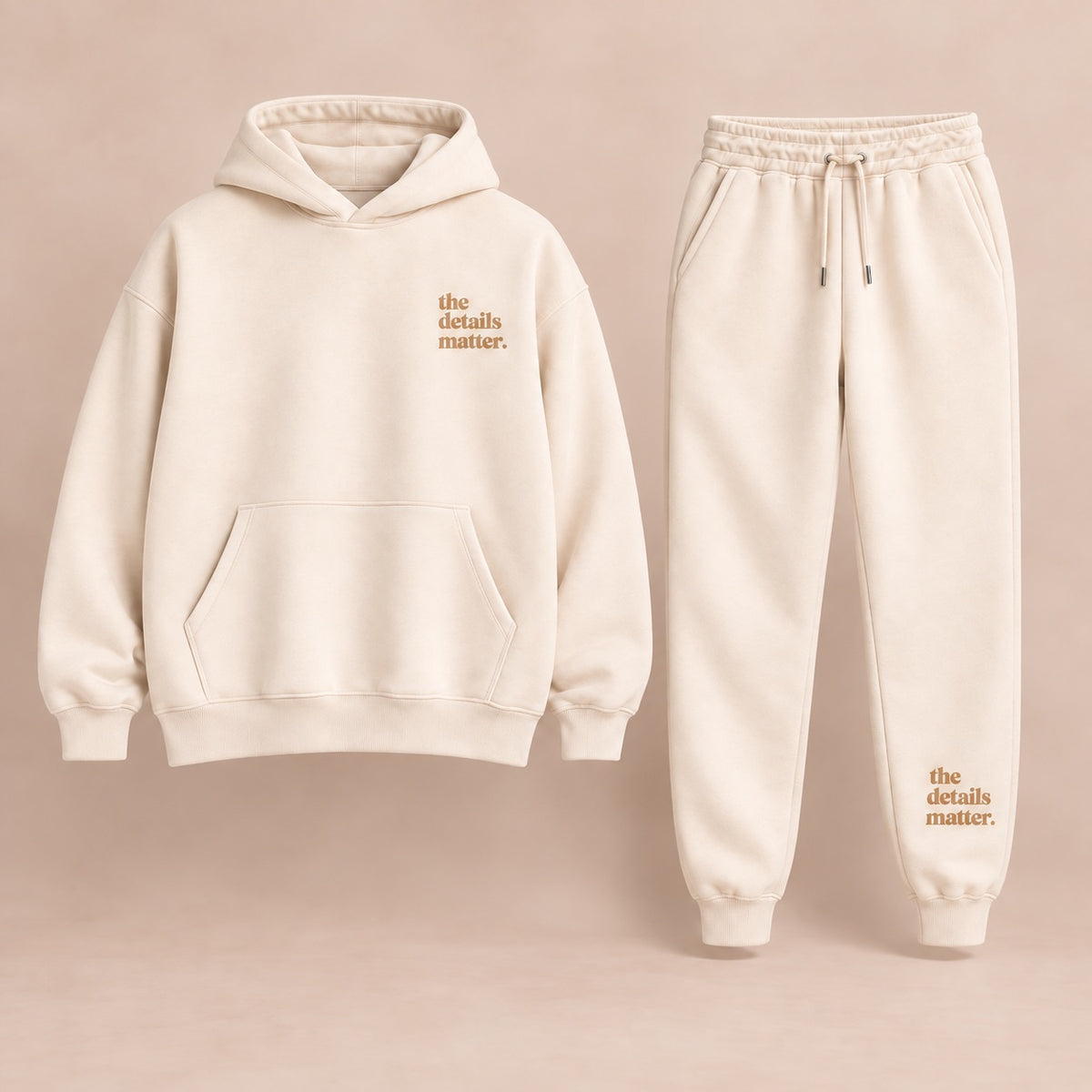 Ivory Hoodie + Jogger Set