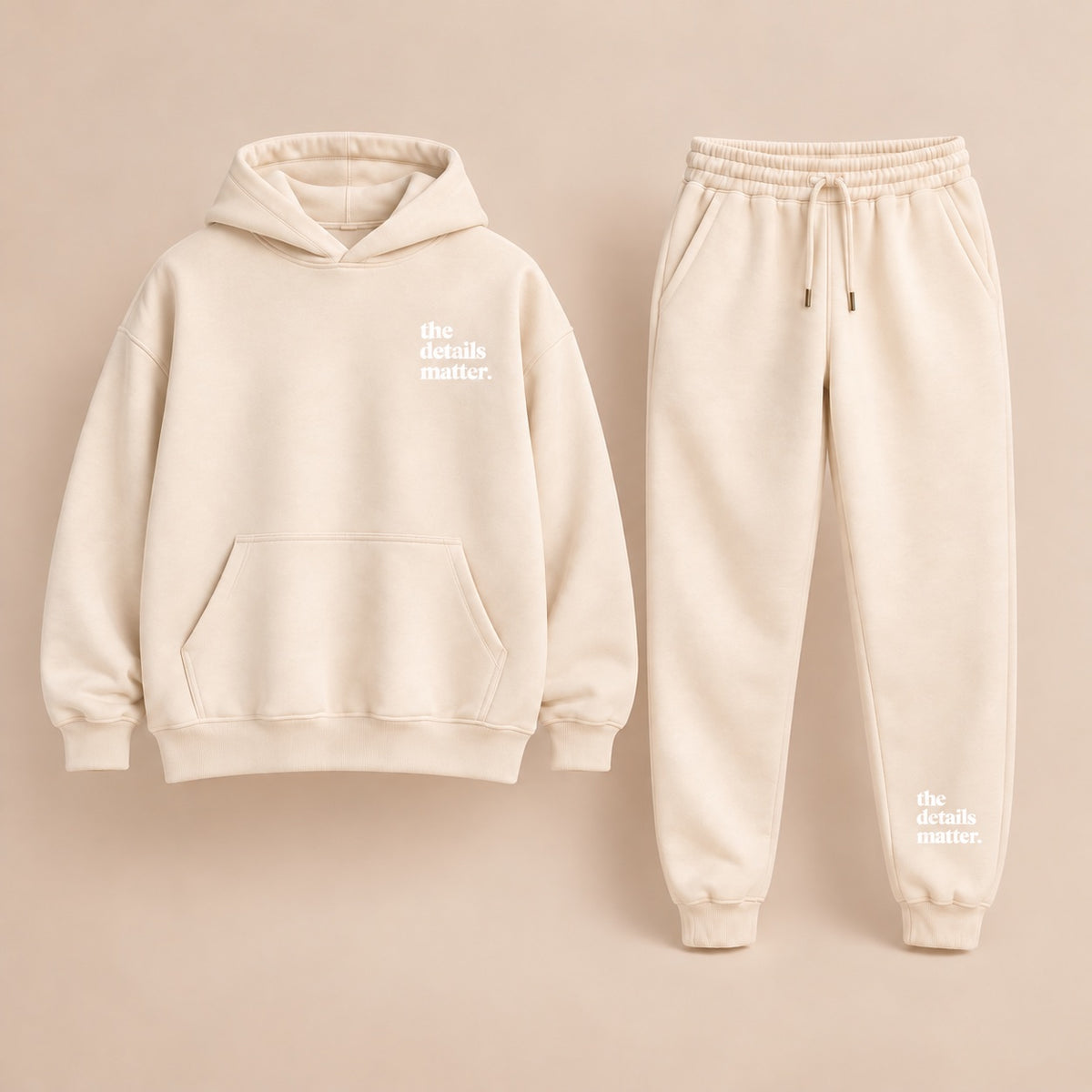 Ivory Hoodie + Jogger Set