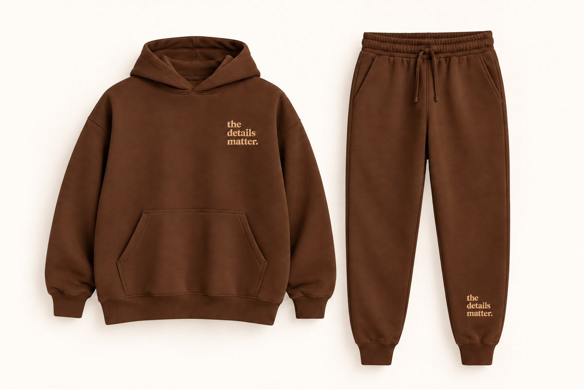 Chocolate Hoodie + Jogger Set