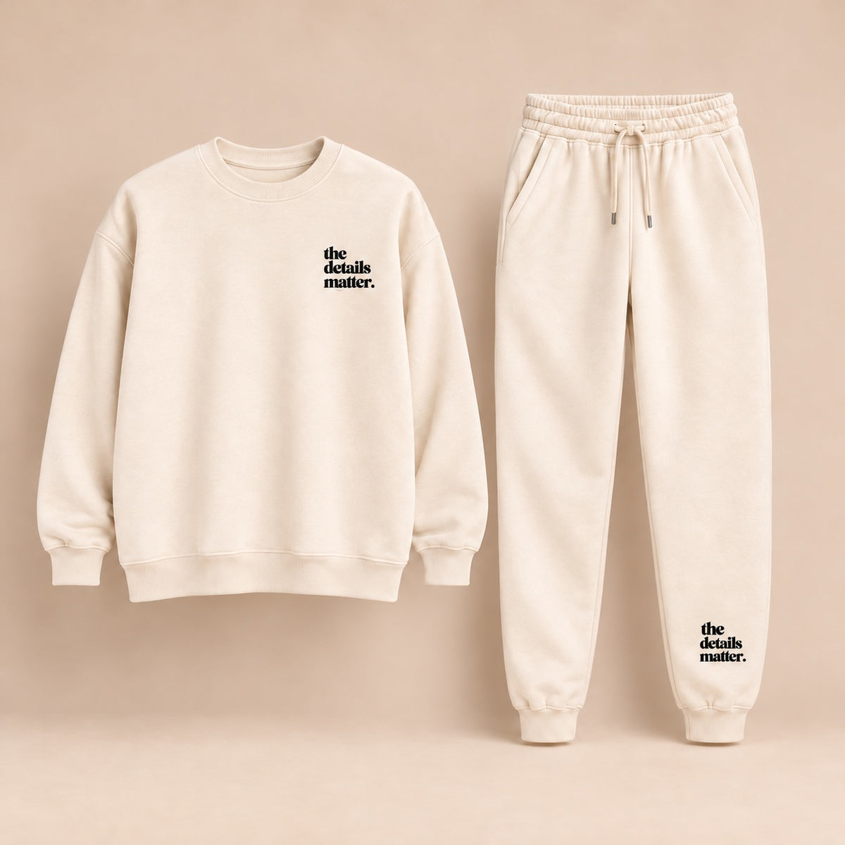 Ivory Crewneck + Jogger Set