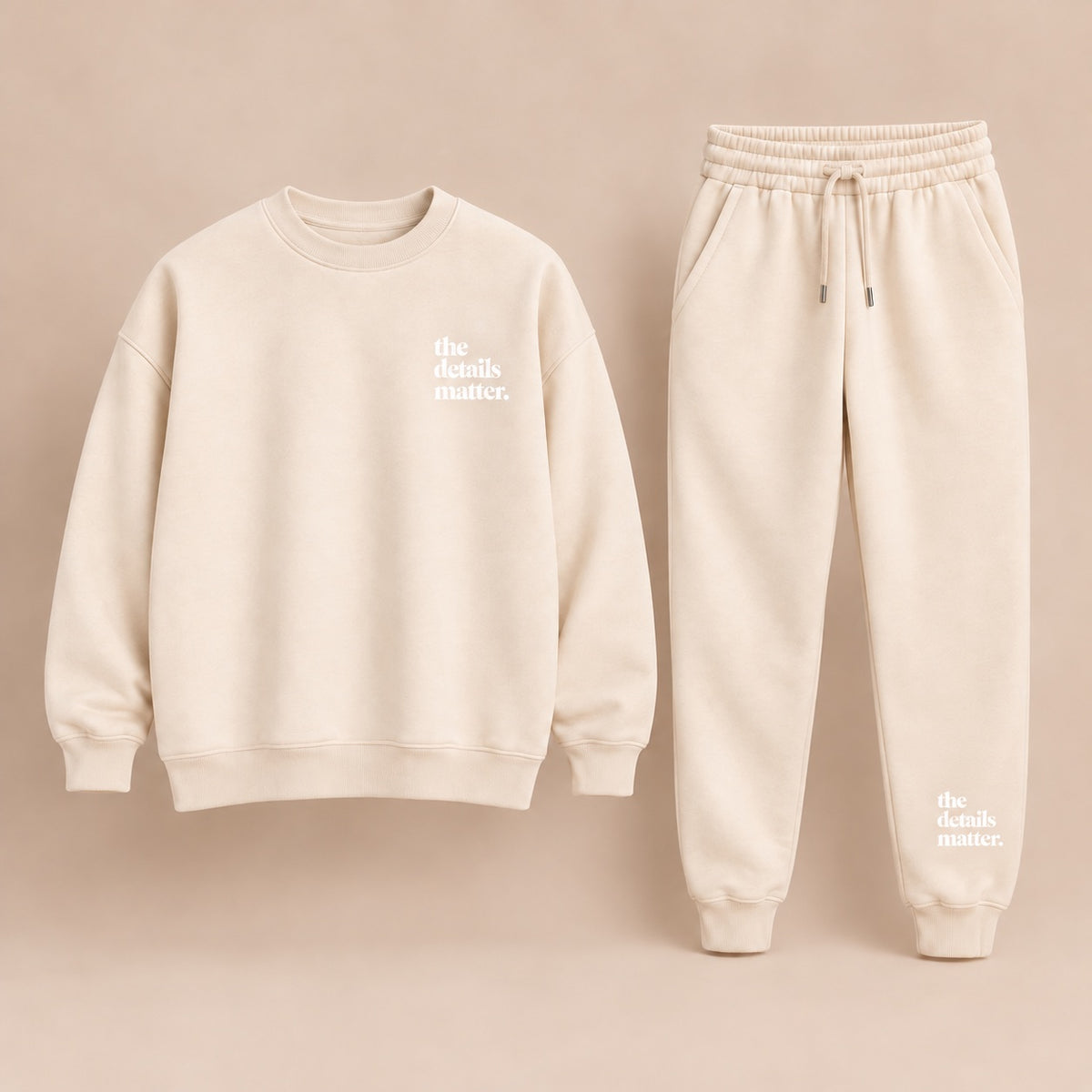 Ivory Crewneck + Jogger Set