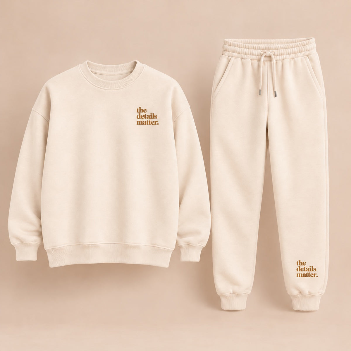 Ivory Crewneck + Jogger Set