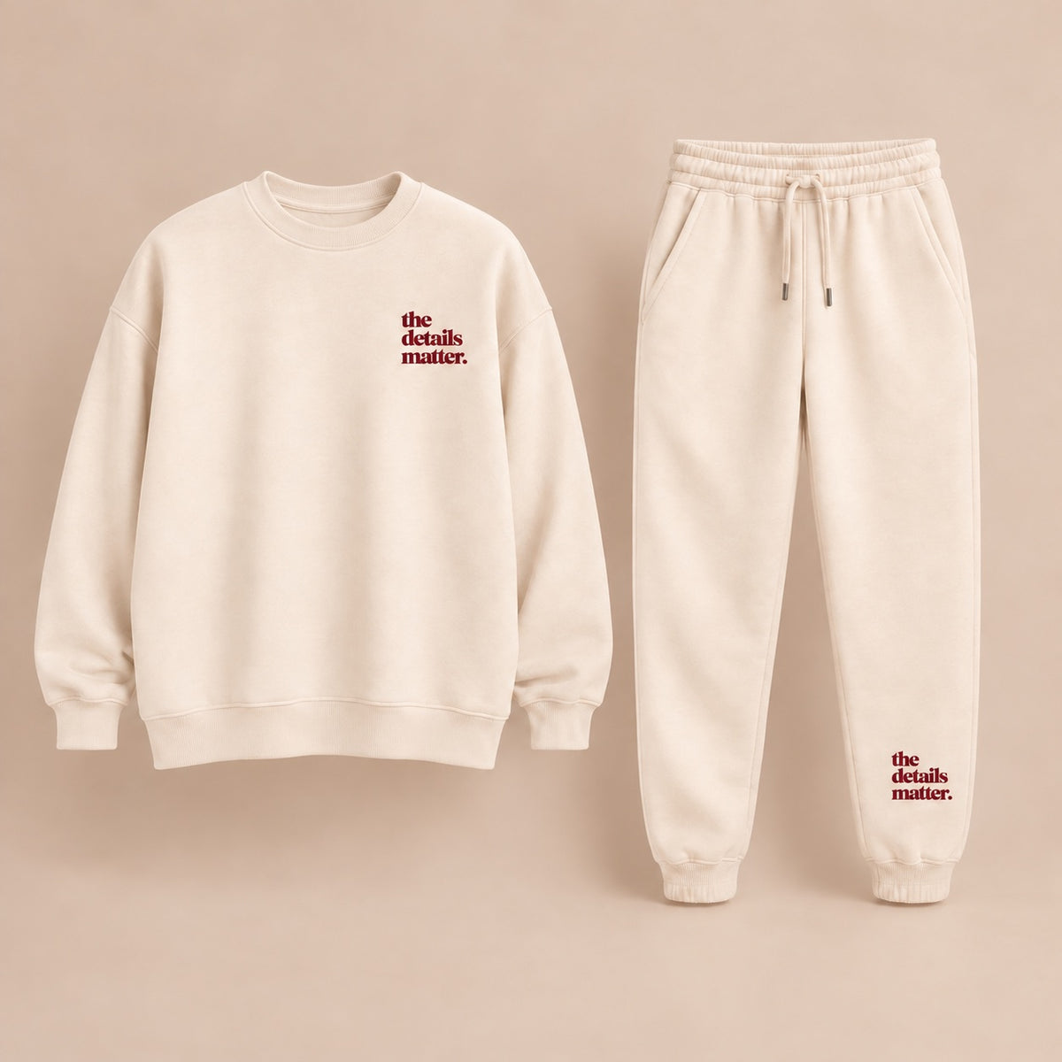 Ivory Crewneck + Jogger Set